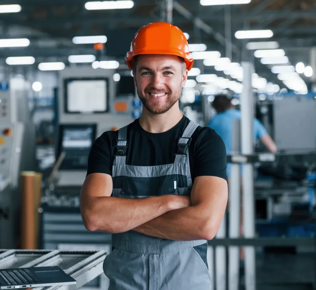 Man in productie